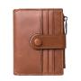 Multiple nice design rfid bifold leather card case leather purse coin wallet