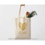 Natural Canvas Tote Bag Shopping Handle  Organic Product Bag
