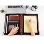 Leather organizer planner Men's Document bag Leather gift Organizer