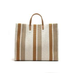 Promotional style canvas lady handbag with strap popular shoulder bag tote bag for women