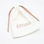 Customized Twill Cotton Fabric Drawstring Dust Bag For Handbag Luxury White Cotton Flap Dust Packaging Bag For Clothes