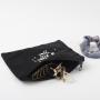 Recyclable Custom Logo Cotton Canvas Zipper Portable Lipstick Cosmetic Bags  Canvas Makeup Cosmetic Pouch