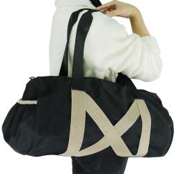 Waterproof Canvas Large Capacity Barrel Bag Women's Weekend Bag Twill Lay Flat Travel Duffle Bag
