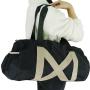 Waterproof Canvas Large Capacity Barrel Bag Women's Weekend Bag Twill Lay Flat Travel Duffle Bag