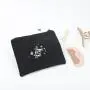 Recyclable Custom Logo Cotton Canvas Zipper Portable Lipstick Cosmetic Bags  Canvas Makeup Cosmetic Pouch