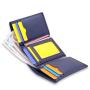 Men's Trifold Slim Wallets PU wallet RFID Slim ID Card Wallets