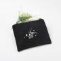Recyclable Custom Logo Cotton Canvas Zipper Portable Lipstick Cosmetic Bags  Canvas Makeup Cosmetic Pouch