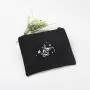 Recyclable Custom Logo Cotton Canvas Zipper Portable Lipstick Cosmetic Bags  Canvas Makeup Cosmetic Pouch