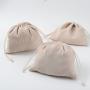 Custom Logo Printed Suede Jewelry Pouch Luxury Velvet Drawstring Gift Packaging Bags Bracelet Jewelry Bag