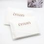Customized Twill Cotton Fabric Drawstring Dust Bag For Handbag Luxury White Cotton Flap Dust Packaging Bag For Clothes