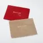 Custom Luxury Soft Velvet Shoe Pouch Envelope Dust Bag With Gold Logo Envelope Jewelry Perfume Pouch
