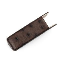 Smoking Accessories Portable Travel Outdoor Cigarette Case Ostrich Skin Cigarette Holder Storage Box Leather Gift Set