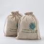 Biodegradable Custom Logo Printed Natural Jute Dust Pouch Eco-Friendly Burlap Jute Cosmetic Gift Packaging Drawstring Bag