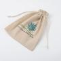 Biodegradable Custom Logo Printed Natural Jute Dust Pouch Eco-Friendly Burlap Jute Cosmetic Gift Packaging Drawstring Bag