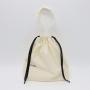 Custom Logo Printed Organic Cotton Gift Drawstring Tote Packaging Shoe Bag Pouches Luxury Dust Shopping Bag For Handbag
