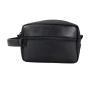 Toiletry bag high quality nylon dopp kit light weight travel cosmetic bag organizer with pu leather trimming for men and women