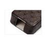Smoking Accessories Portable Travel Outdoor Cigarette Case Ostrich Skin Cigarette Holder Storage Box Leather Gift Set