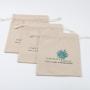 Biodegradable Custom Logo Printed Natural Jute Dust Pouch Eco-Friendly Burlap Jute Cosmetic Gift Packaging Drawstring Bag