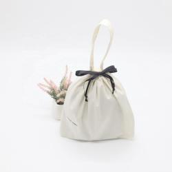 Custom Logo Printed Organic Cotton Gift Drawstring Tote Packaging Shoe Bag Pouches Luxury Dust Shopping Bag For Handbag