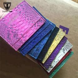 Custom Made Real Genuine Snake Skin Leather Unisex Women Man Business Card Credit Card Holder RFID Blocking