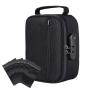 carbon lined factory price smell proof odor proof container stash smell proof bag case with combination lock