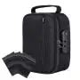 carbon lined factory price smell proof container stash smell proof case with combination lock box bag
