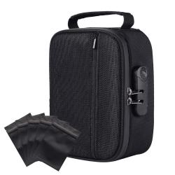 smell proof smellproof carbon fiber travel bag case