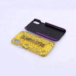 Capa De Celular Custom genuine snakeskin leather mobile phone case with handle for Iphone 13 14 15 mini pro max